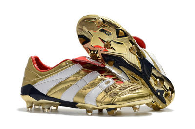Men's Adidas Predator Accelerator Electricity FG Firm Ground Low-Tops Football Boots - Gold/Red/White