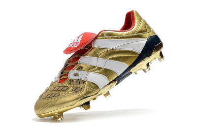 Men's Adidas Predator Accelerator Electricity FG Firm Ground Low-Tops Football Boots - Gold/Red/White