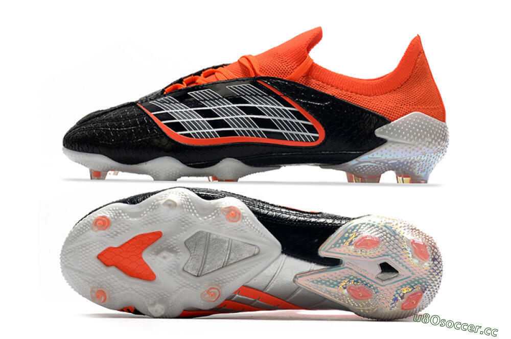 Men's Adidas Predator Archive Limited Edition FG Firm Ground Low-Tops Football Boots - Black/White/Red 1