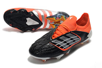 Men's Adidas Predator Archive Limited Edition FG Firm Ground Low-Tops Football Boots - Black/White/Red
