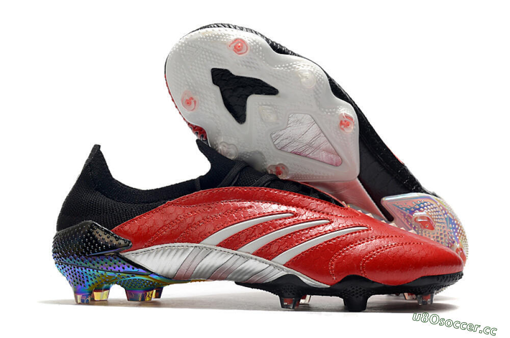 Men's Adidas Predator Archive Limited Edition FG Firm Ground Low-Tops Football Boots - Black/White/Red 2