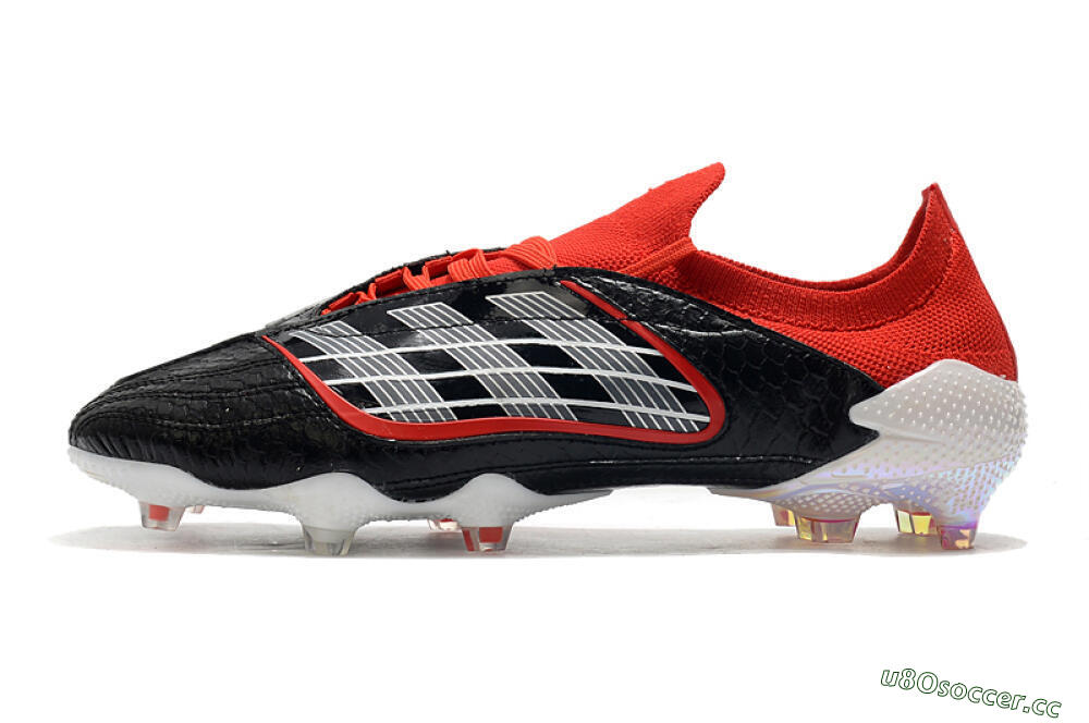 Men's Adidas Predator Archive Limited Edition FG Firm Ground Low-Tops Football Boots - Black/White/Red 0
