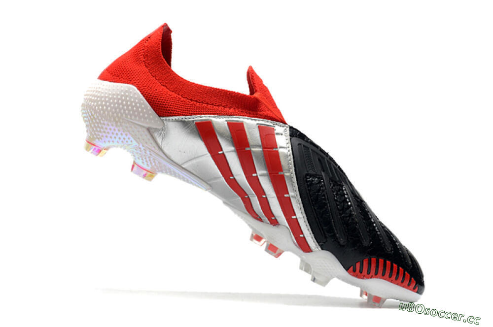 Men's Adidas Predator Archive Limited Edition FG Firm Ground Low-Tops Football Boots - Black/White/Red 4