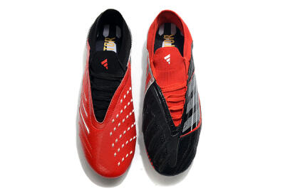 Men's Adidas Predator Archive Limited Edition FG Firm Ground Low-Tops Football Boots - Black/White/Red