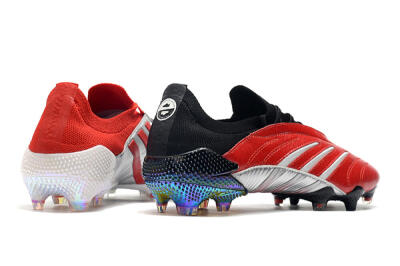 Men's Adidas Predator Archive Limited Edition FG Firm Ground Low-Tops Football Boots - Black/White/Red