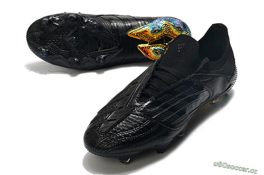 Men's Adidas Predator Archive Limited Edition FG Firm Ground Low-Tops Football Boots - Black/Gold 3