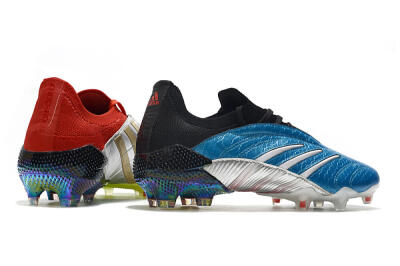 Men's Adidas Predator Archive Limited Edition FG Firm Ground Low-Tops Football Boots - Blue/Silver/Red/Yellow