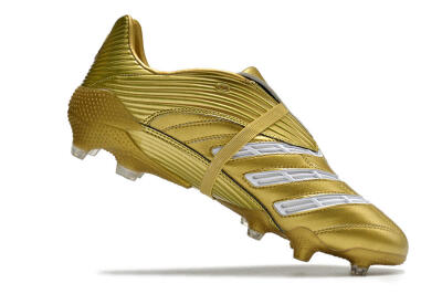 Men's Adidas Predator Absolute 20 FG Firm Ground Low-Tops Football Boots - Gold/White