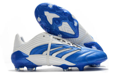 Men's Adidas Predator Absolute 20 FG Firm Ground Low-Tops Football Boots - Blue/White