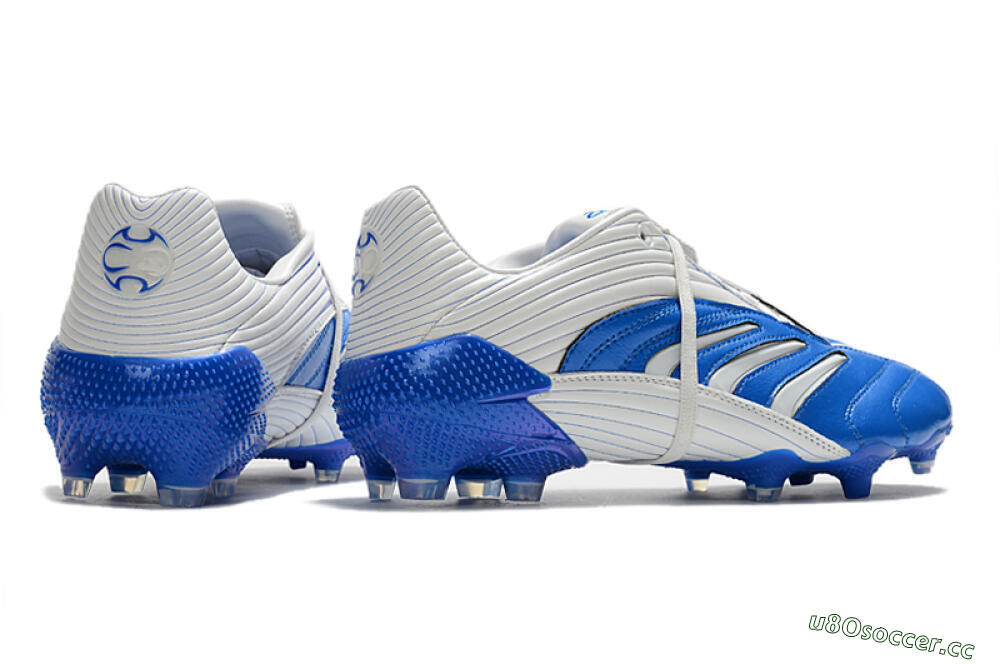 Men's Adidas Predator Absolute 20 FG Firm Ground Low-Tops Football Boots - Blue/White 6