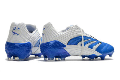 Men's Adidas Predator Absolute 20 FG Firm Ground Low-Tops Football Boots - Blue/White