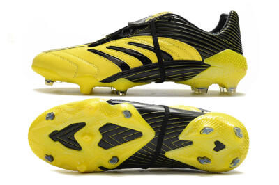 Men's Adidas Predator Absolute 20 FG Firm Ground Low-Tops Football Boots - Yellow/Black