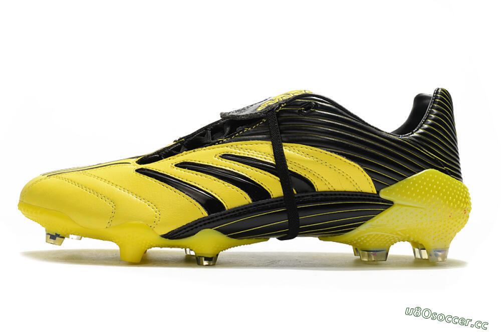 Men's Adidas Predator Absolute 20 FG Firm Ground Low-Tops Football Boots - Yellow/Black 0