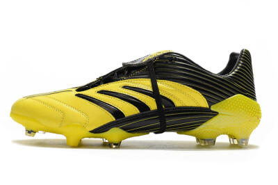 Men's Adidas Predator Absolute 20 FG Firm Ground Low-Tops Football Boots - Yellow/Black