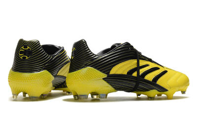 Men's Adidas Predator Absolute 20 FG Firm Ground Low-Tops Football Boots - Yellow/Black