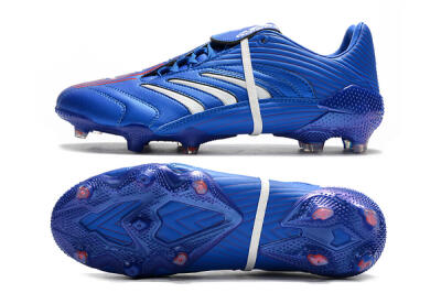 Men's Adidas Predator Absolute 20 FG Firm Ground Low-Tops Football Boots - Blue/White