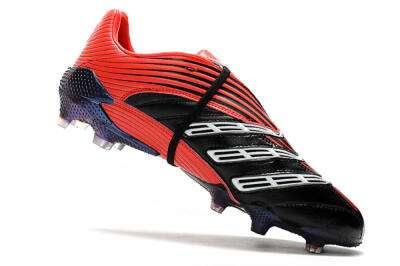 Men's Adidas Predator Absolute 20 FG Firm Ground Low-Tops Football Boots - Black/Red/White