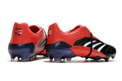 Men's Adidas Predator Absolute 20 FG Firm Ground Low-Tops Football Boots - Black/Red/White