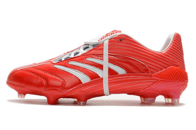 Men's Adidas Predator Absolute 20 FG Firm Ground Low-Tops Football Boots - Red/White