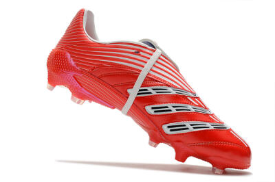 Men's Adidas Predator Absolute 20 FG Firm Ground Low-Tops Football Boots - Red/White