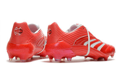 Men's Adidas Predator Absolute 20 FG Firm Ground Low-Tops Football Boots - Red/White