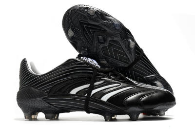 Men's Adidas Predator Absolute 20 FG Firm Ground Low-Tops Football Boots - Black/White