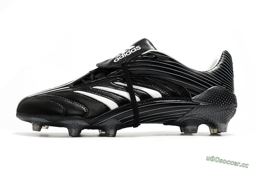 Men's Adidas Predator Absolute 20 FG Firm Ground Low-Tops Football Boots - Black/White 0