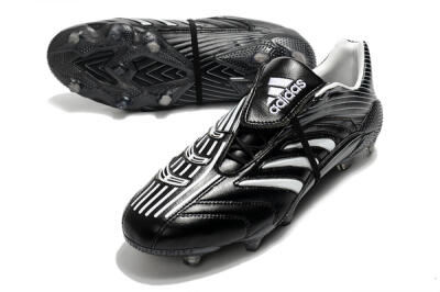 Men's Adidas Predator Absolute 20 FG Firm Ground Low-Tops Football Boots - Black/White