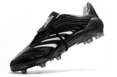Men's Adidas Predator Absolute 20 FG Firm Ground Low-Tops Football Boots - Black/White