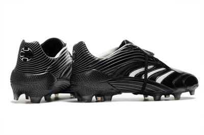 Men's Adidas Predator Absolute 20 FG Firm Ground Low-Tops Football Boots - Black/White
