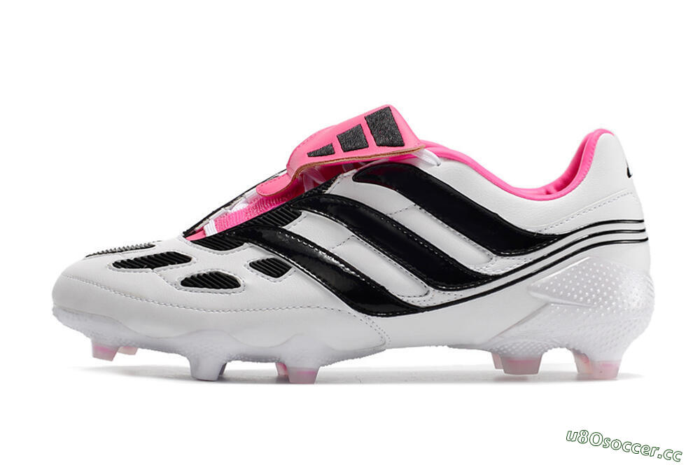 Men's Adidas Predator Precision Archive Pack FG Firm Ground Low-Tops Football Boots - White/Black/Pink 0