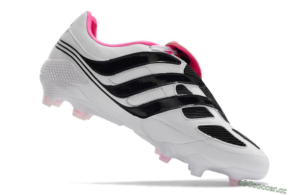 Men's Adidas Predator Precision Archive Pack FG Firm Ground Low-Tops Football Boots - White/Black/Pink 4