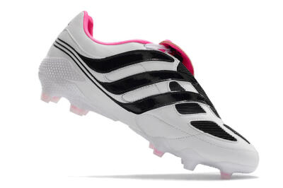 Men's Adidas Predator Precision Archive Pack FG Firm Ground Low-Tops Football Boots - White/Black/Pink
