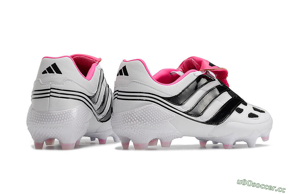 Men's Adidas Predator Precision Archive Pack FG Firm Ground Low-Tops Football Boots - White/Black/Pink 6