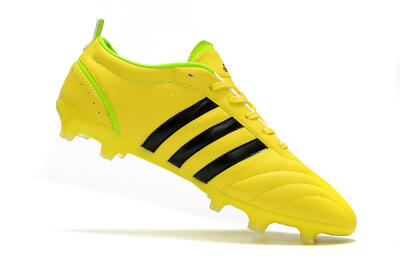 Men's Adidas Adipure FG Firm Ground Low-Tops Football Boots - Yellow/Black