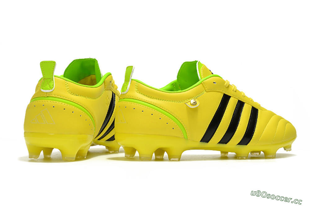 Men's Adidas Adipure FG Firm Ground Low-Tops Football Boots - Yellow/Black 6