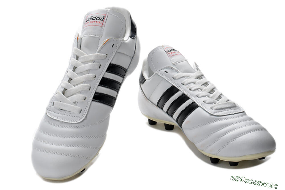 Men's Adidas Copa Mundial Made in Germany FG Firm Ground Low-Tops Football Boots - White/Black 3