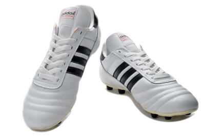 Men's Adidas Copa Mundial Made in Germany FG Firm Ground Low-Tops Football Boots - White/Black
