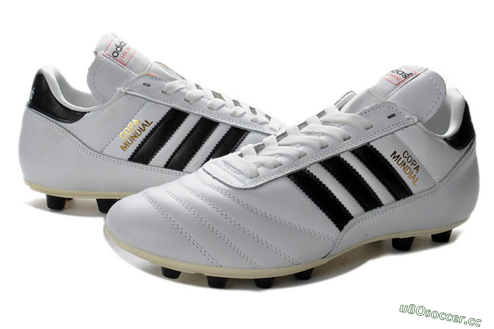 Men's Adidas Copa Mundial Made in Germany FG Firm Ground Low-Tops Football Boots - White/Black 1