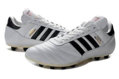 Men's Adidas Copa Mundial Made in Germany FG Firm Ground Low-Tops Football Boots - White/Black