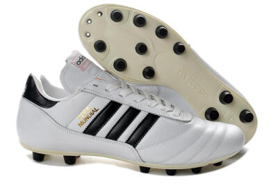 Men's Adidas Copa Mundial Made in Germany FG Firm Ground Low-Tops Football Boots - White/Black