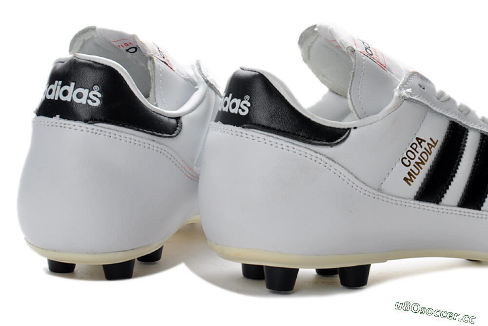 Men's Adidas Copa Mundial Made in Germany FG Firm Ground Low-Tops Football Boots - White/Black 7