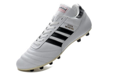 Men's Adidas Copa Mundial Made in Germany FG Firm Ground Low-Tops Football Boots - White/Black