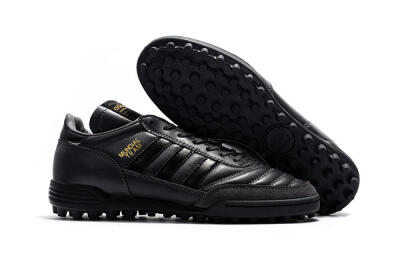 Men's Adidas Copa Mundial Team Astro TF Artificial Turf Low-Tops Football Shoes - Black/Gold