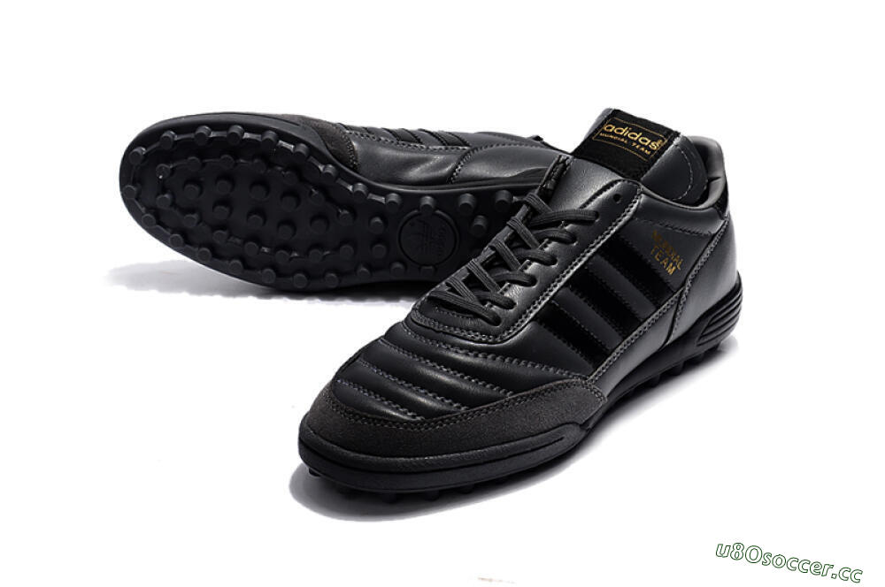 Men's Adidas Copa Mundial Team Astro TF Artificial Turf Low-Tops Football Shoes - Black/Gold 3