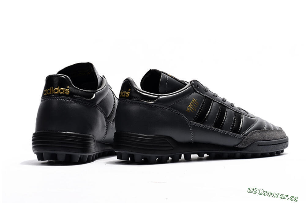 Men's Adidas Copa Mundial Team Astro TF Artificial Turf Low-Tops Football Shoes - Black/Gold 9
