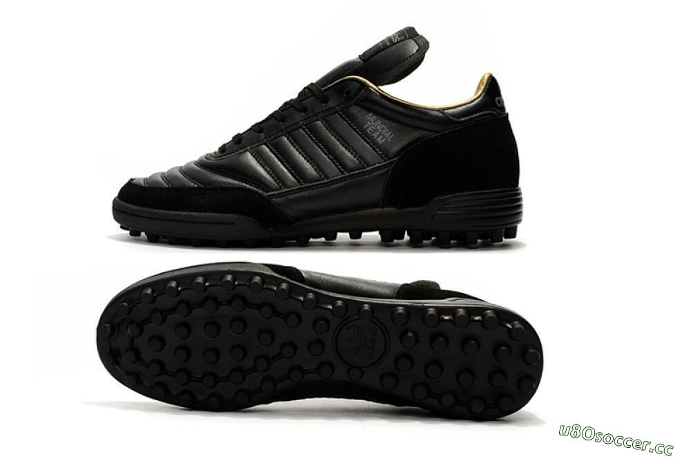 Men's Adidas Copa Mundial Team Astro TF Artificial Turf Low-Tops Football Shoes - Black/White 1