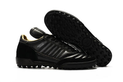 Men's Adidas Copa Mundial Team Astro TF Artificial Turf Low-Tops Football Shoes - Black/White
