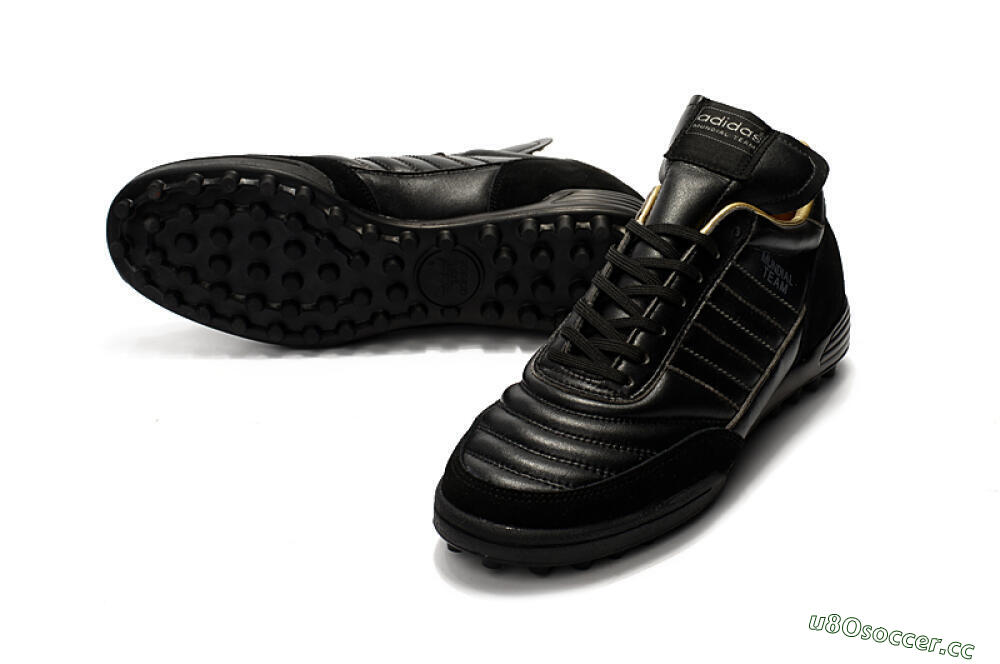 Men's Adidas Copa Mundial Team Astro TF Artificial Turf Low-Tops Football Shoes - Black/White 3