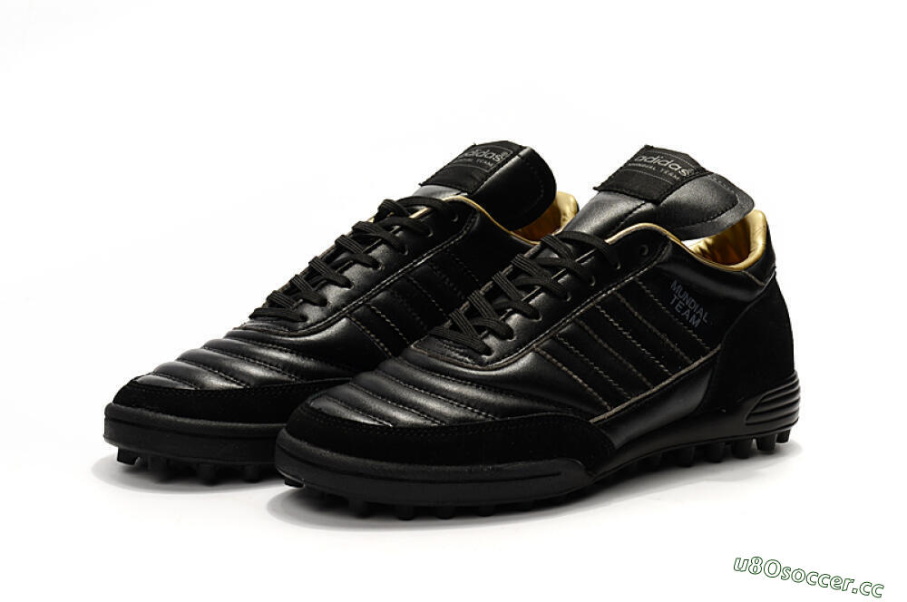 Men's Adidas Copa Mundial Team Astro TF Artificial Turf Low-Tops Football Shoes - Black/White 5